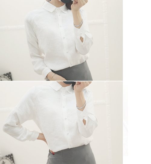 Pearl button blouse[은선 추천]