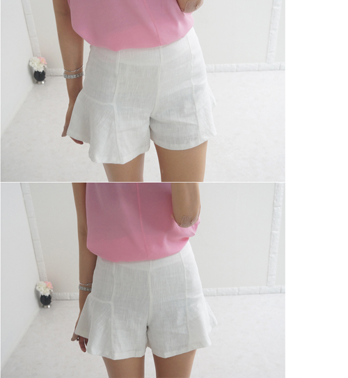 Pleats line shorts [아이보리]