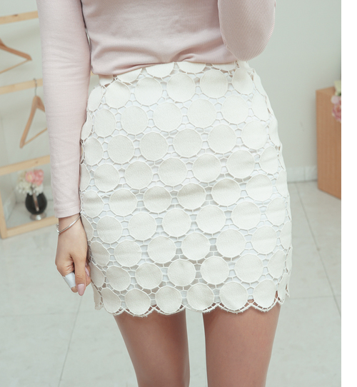 Bubble lace skirt