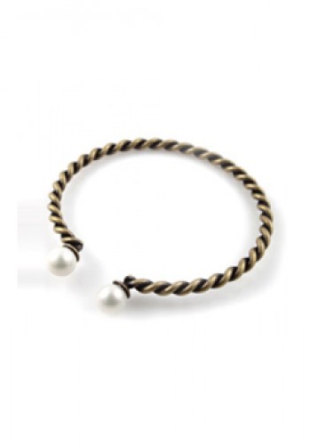 [gold antique pearl bracelet]
