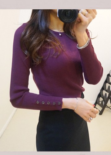 Button point knit