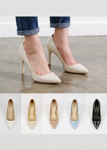 [ 5 color ]vinel leather stiletto heel