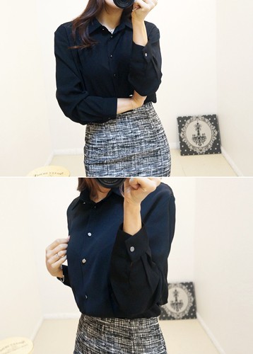 Luny blouse (블랙)