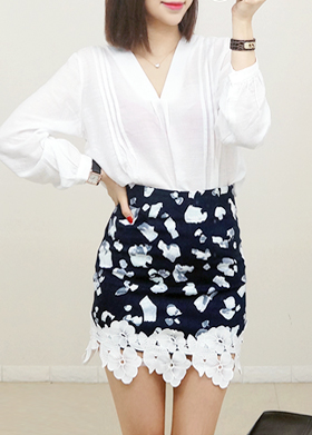Blossom lace skirt[소재좋아요]