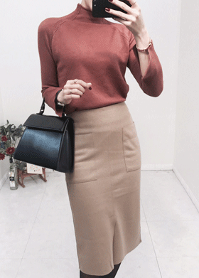 Modern wool skirt[고급스러워요]