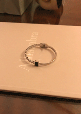 Black onyx bracelet[stainless steel]