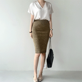 펄 pencil skirt