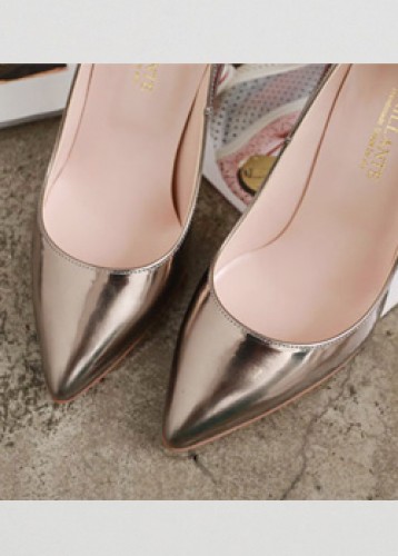 [브론즈]lambskin bronze stiletto heel